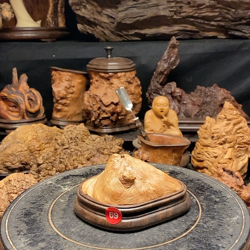 【闪购商品】69号荔枝木香炉工艺