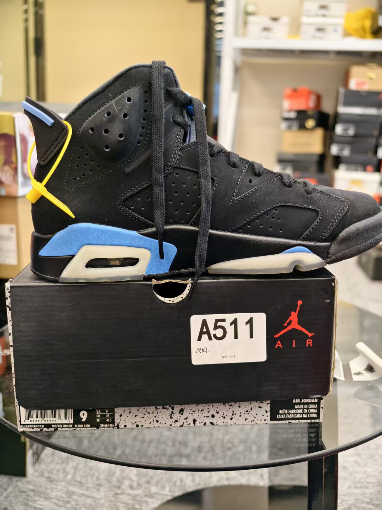 Nike aj6黑蓝高帮 42.5码 全新原盒  11月26 gui A511