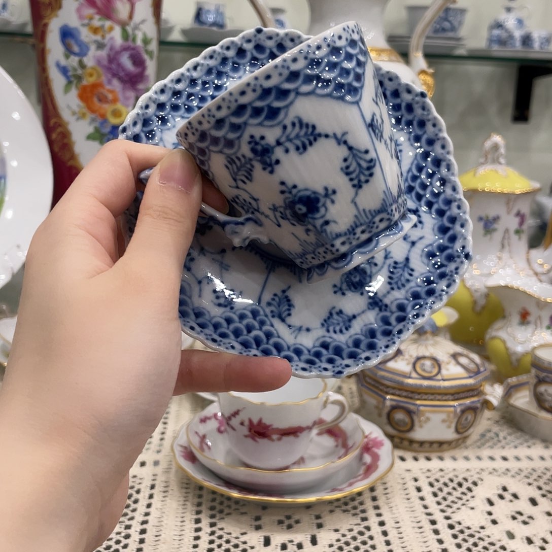 摆件中古哥哈海神咖啡杯