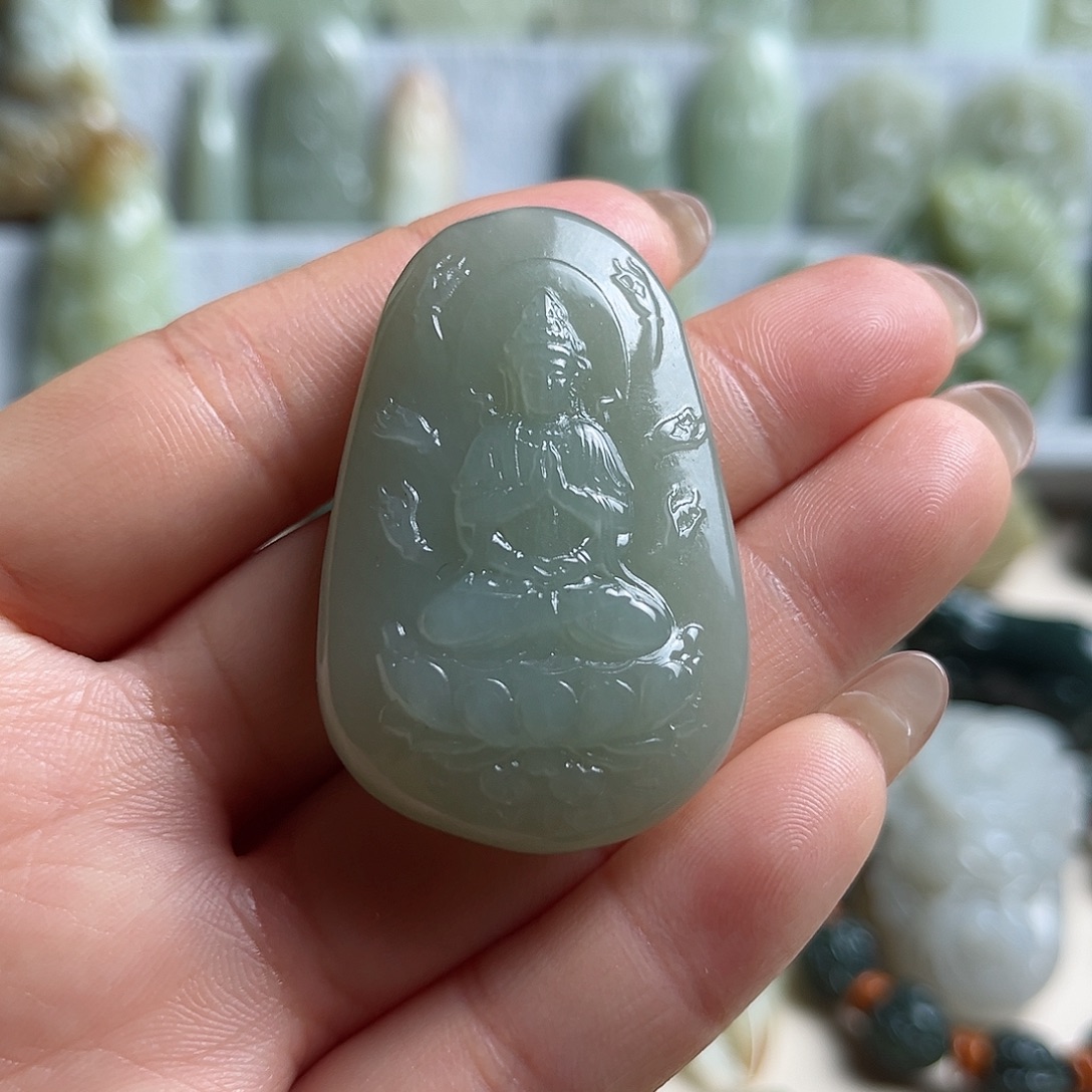 和田玉未镶嵌挂件