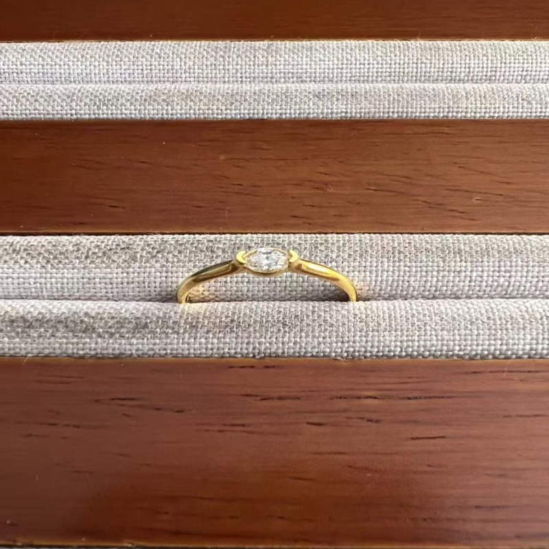 克重0.32 18号 天使之眼6D戒指 足金999