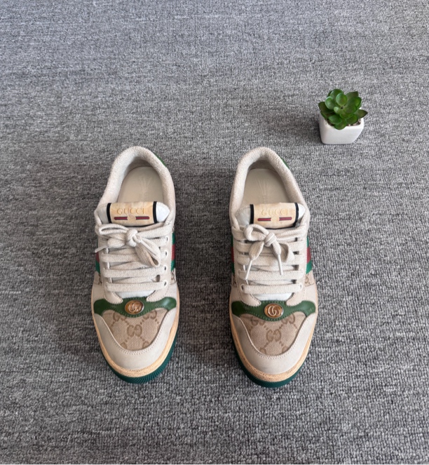 95新 GUCCI/古驰 Gucci脏脏鞋 36.5码 有鞋盒 无侧标  穿几次 