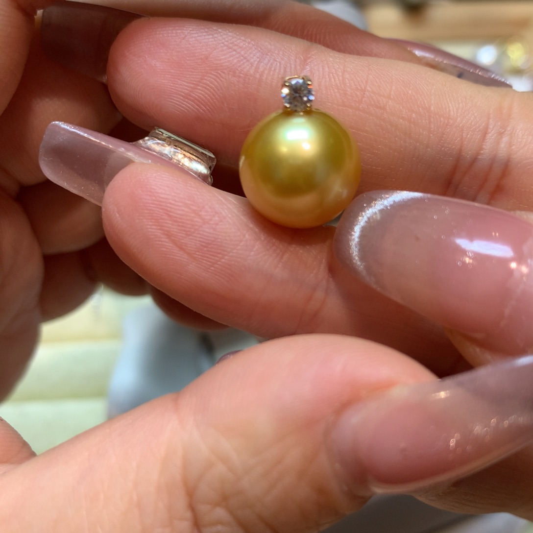 海水珍珠颈饰14K金镶嵌