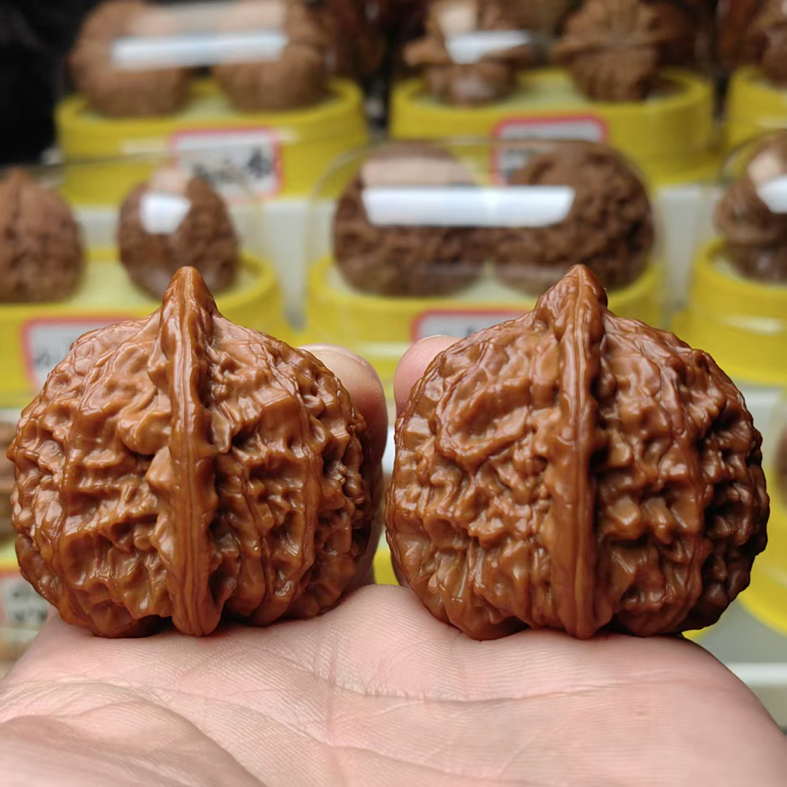 文玩核桃46全品一代蓟县元宝肚46边43/44高44克重54.3克