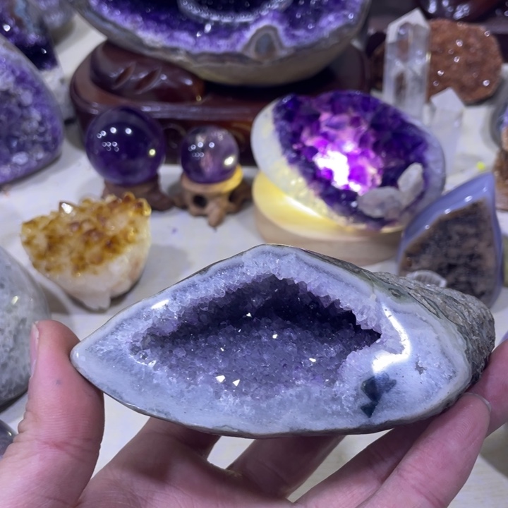 紫晶钱袋子未镶嵌