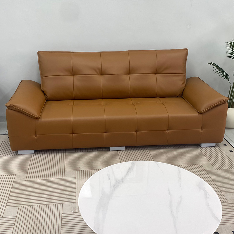 现代轻奢真皮沙发大小户型客厅直排沙发现代简约家用办公皮艺沙发