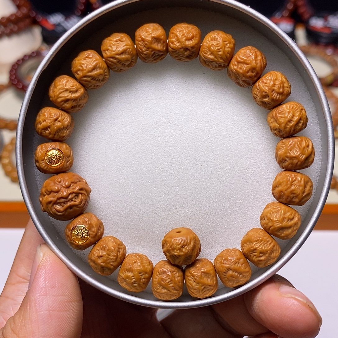猴头核桃手串恶僧精工观山无相尺寸10+全品