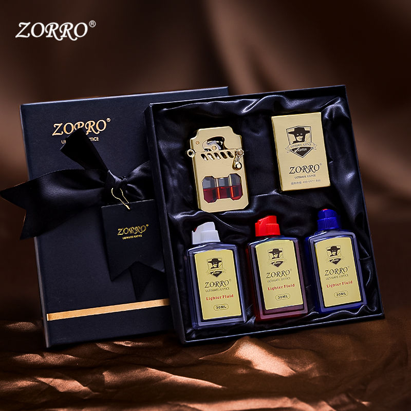 ZORRO/佐罗机甲鲲煤油打火机机透明油仓创意个性男士七夕生日礼物