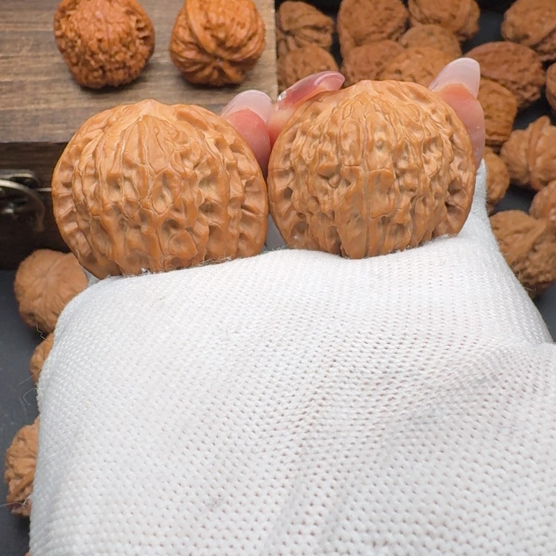 文玩核桃把件39磨盘