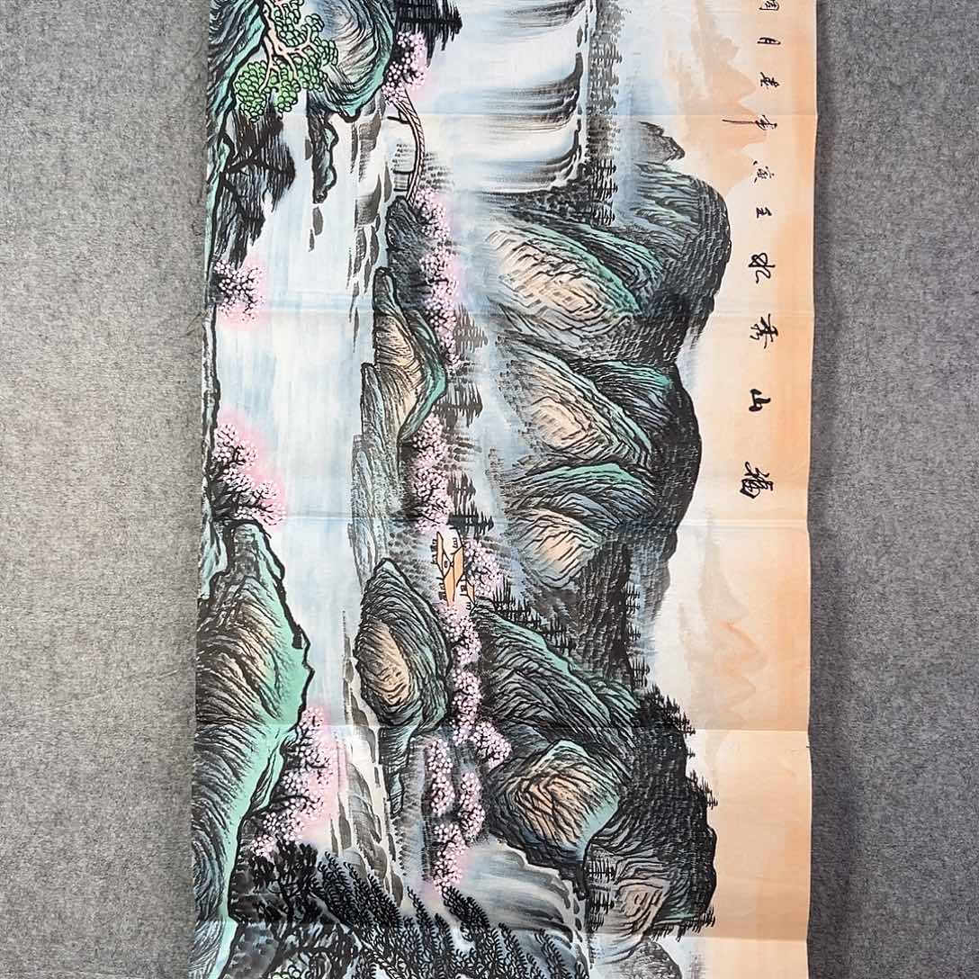 国画354 花鸟在此鸣叫时还要一