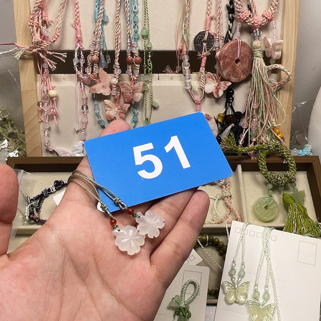 蛇纹石玉合金颈饰