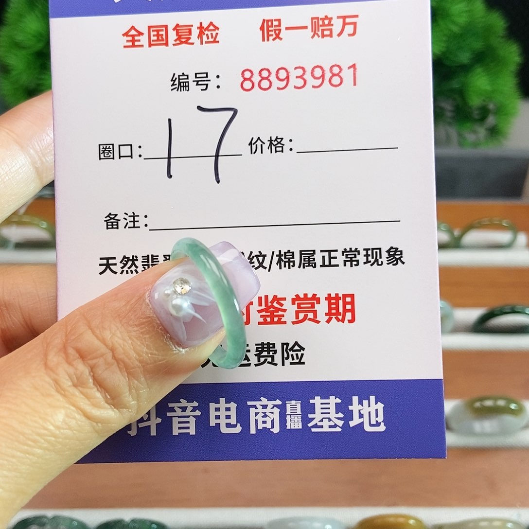 翡翠戒指未镶嵌3981.......