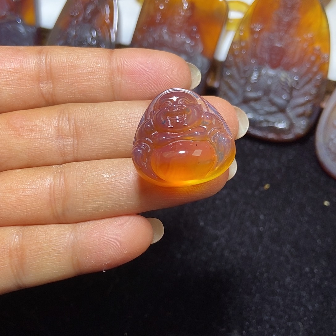 琥珀颈饰未镶嵌缅甸天然琥珀吊坠