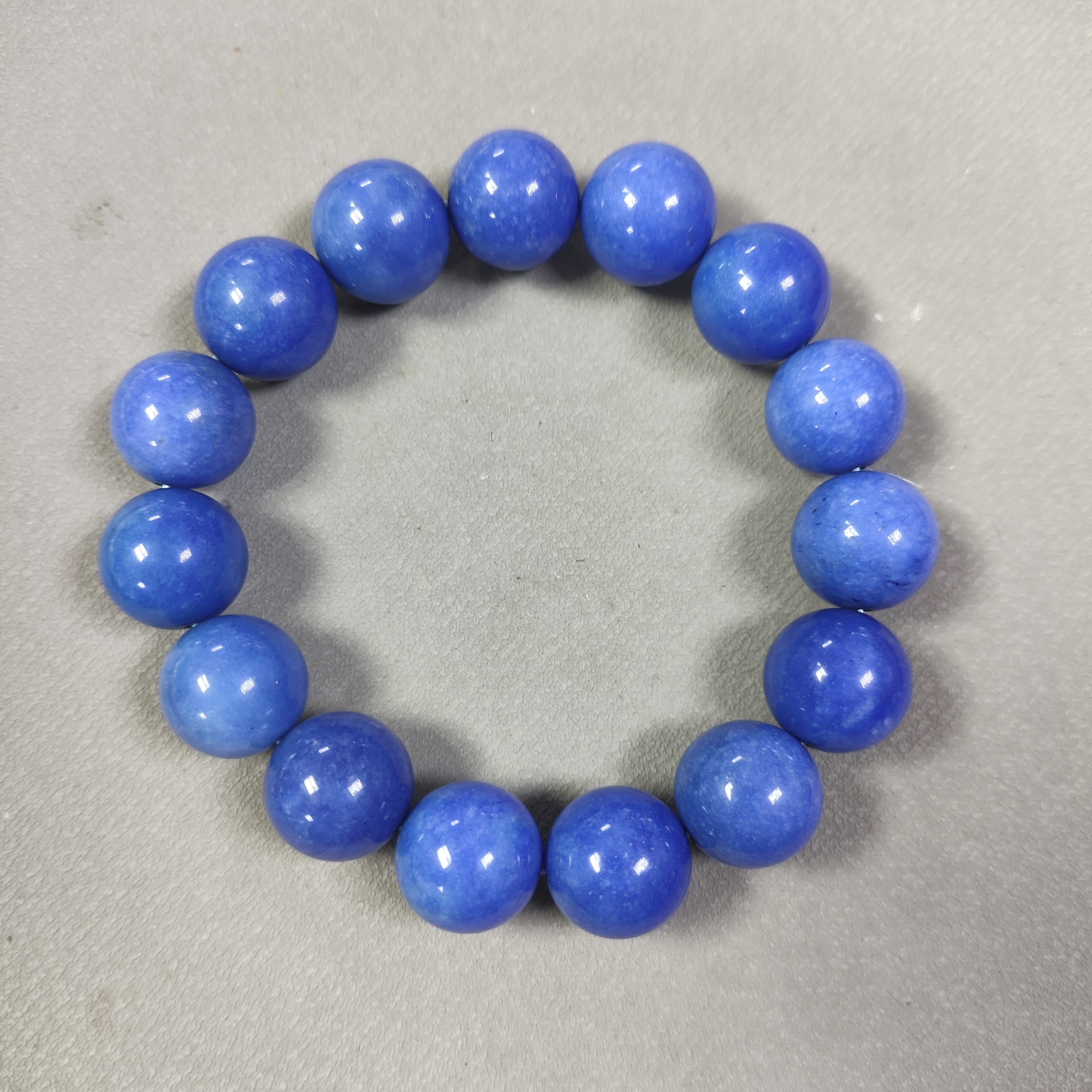 B180号卡14mm蓝色圆珠手串项圈