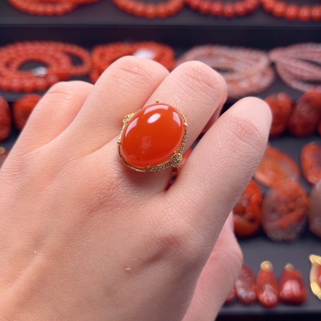 南红玛瑙多圈银S925镶嵌
