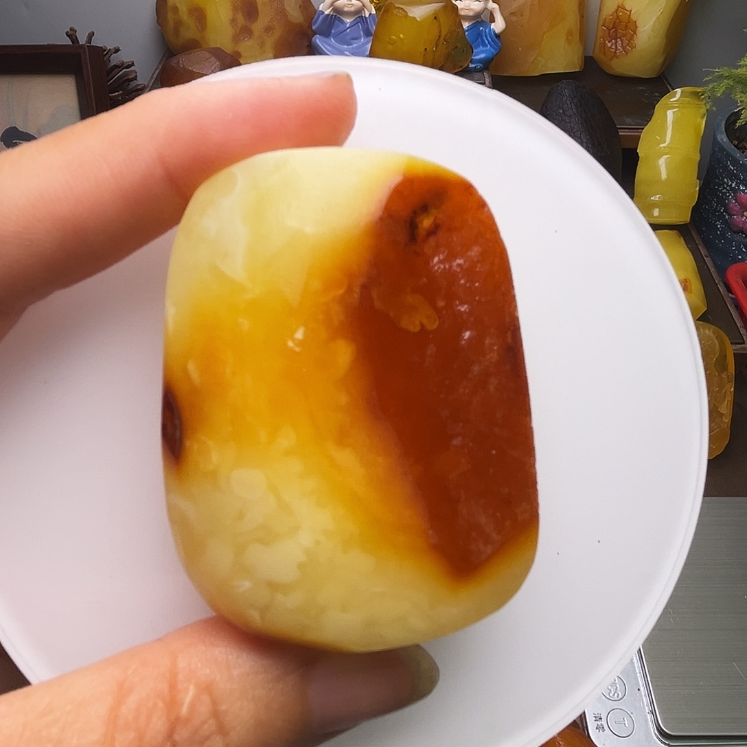 佬***宫未镶嵌定制琥珀琥珀蜜蜡原石定制有瑕