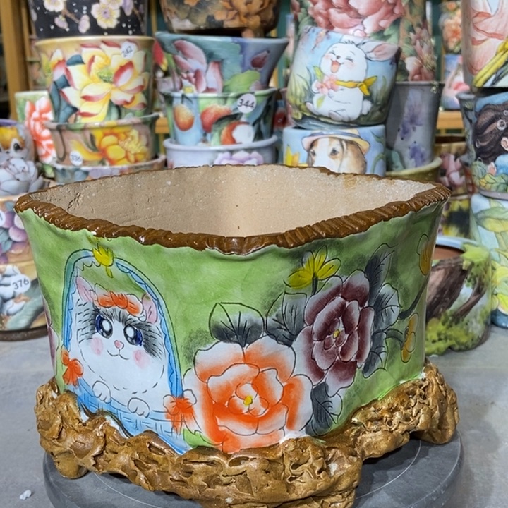 红陶景德镇艺术手绘作品