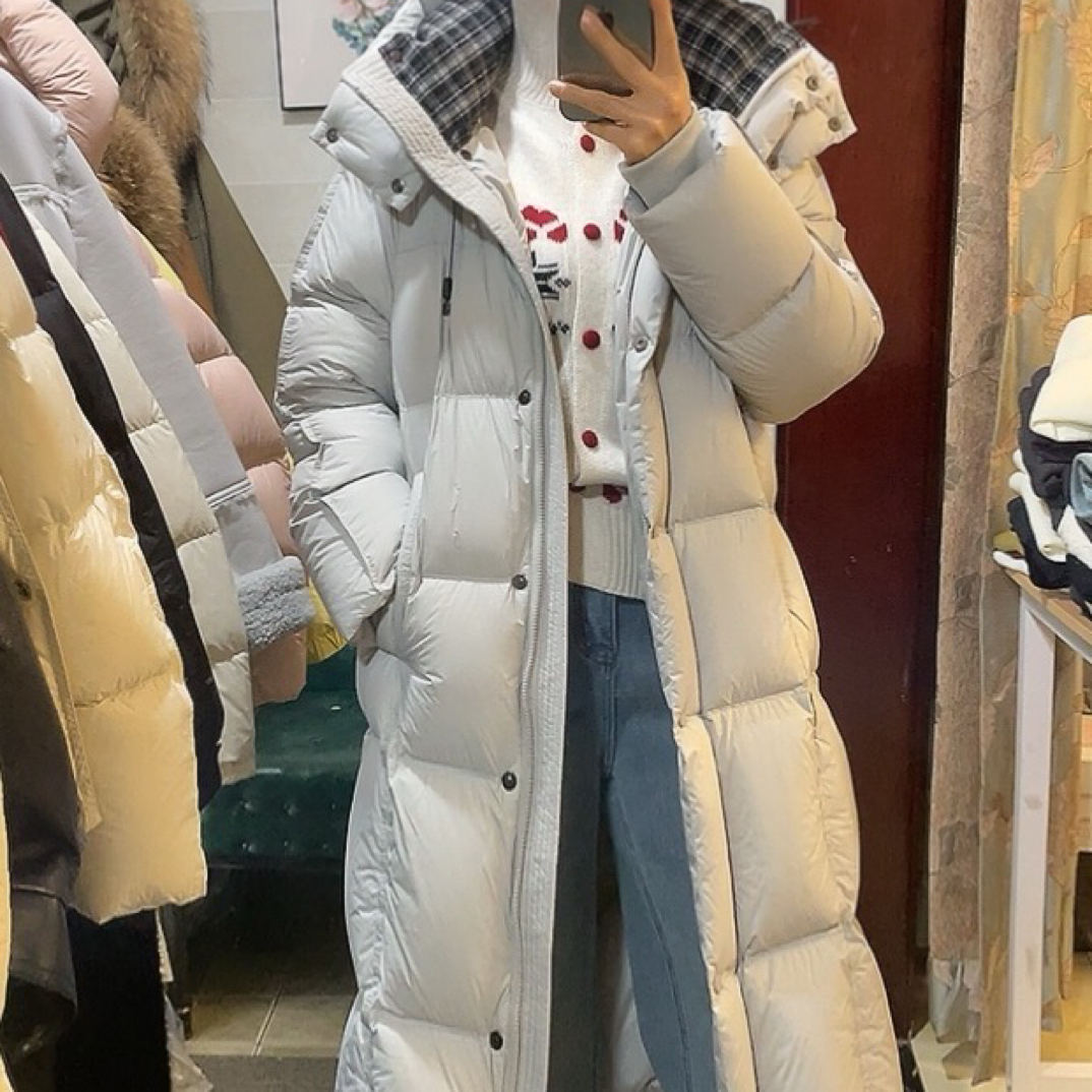 蕊蕊家中长款超厚实泡芙棉服