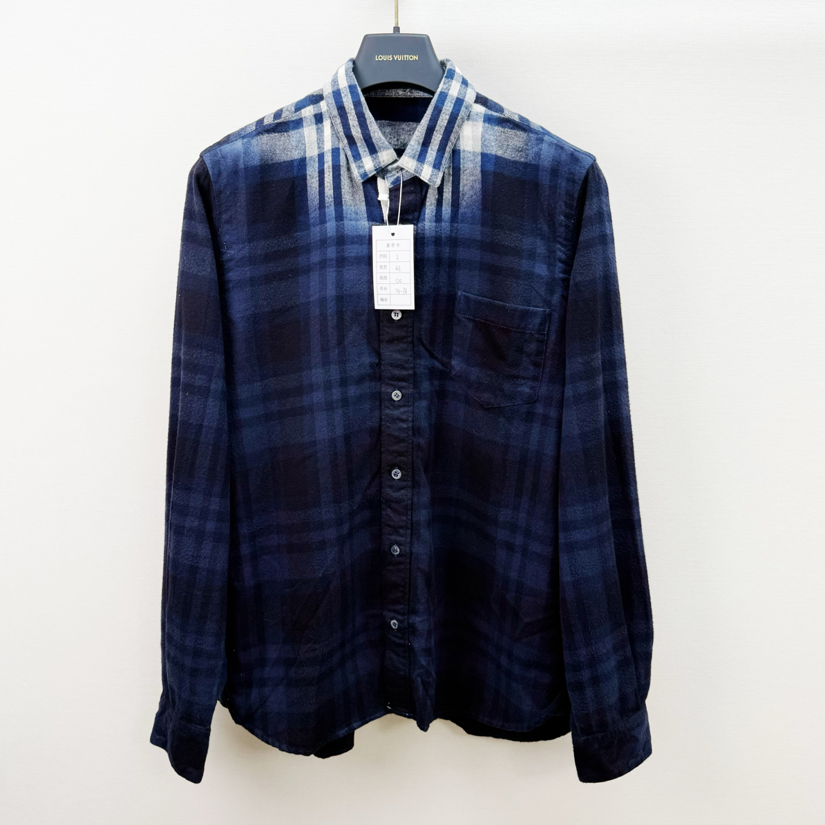 99新 Alexander McQueen/亚历山大·麦昆 渐变衬衫3码 胸围120