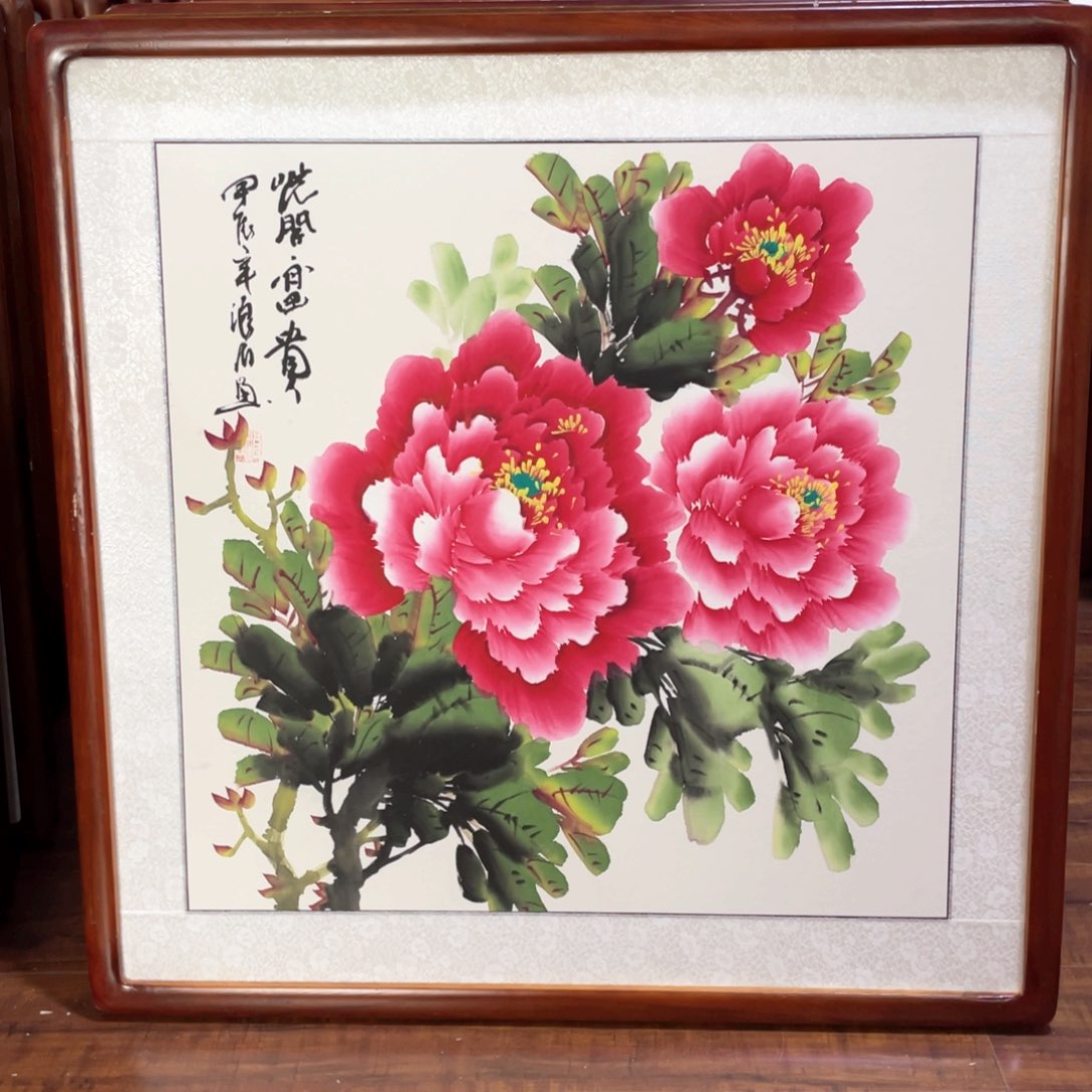 国画带框尺寸63*63厘米