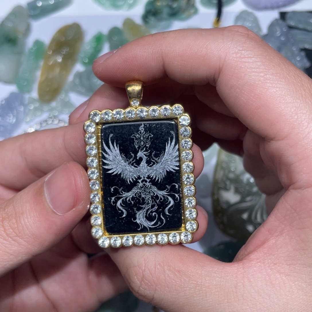 翡翠未镶嵌颈饰翡翠挂饰10