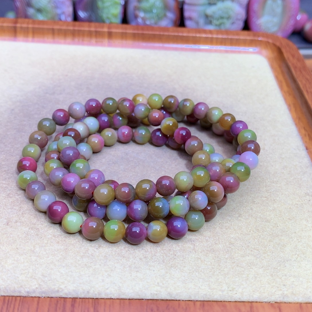 玛瑙未镶嵌手链盐源