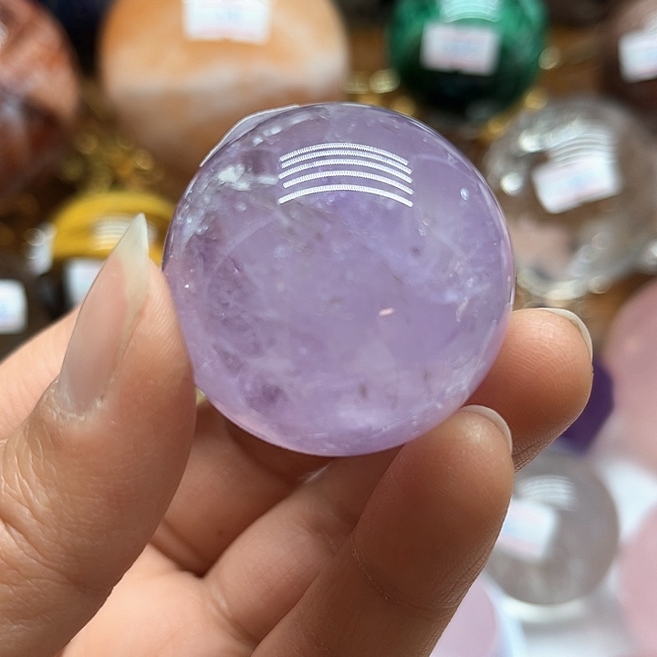 67克紫水晶球未镶嵌水晶
