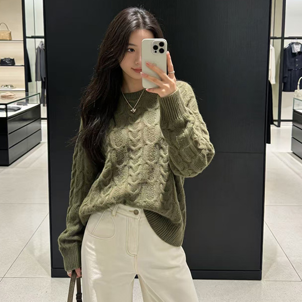 勿机洗~胸120-170长55（部分无三标介意慎拍）羊毛毛衣 4072