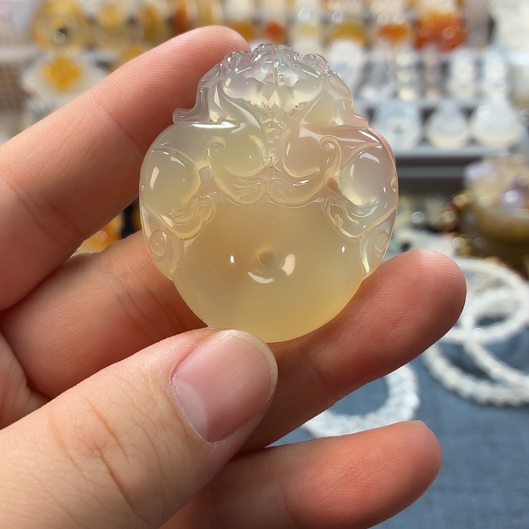 玛瑙/玉髓未镶嵌吊坠(不含链)