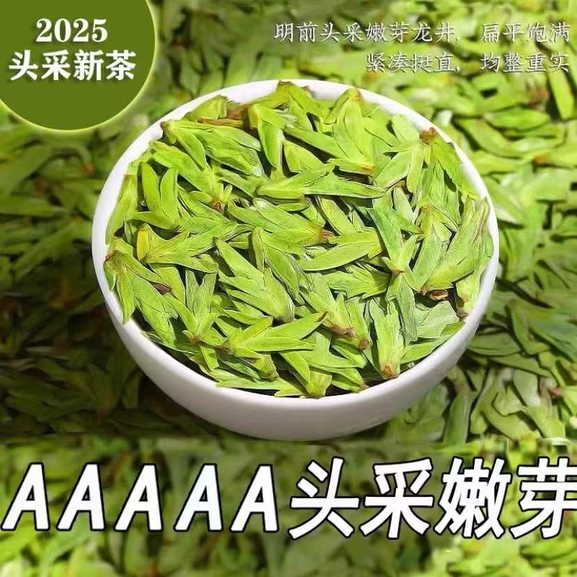  双11活动 源头厂家直销  2025年新茶头春浙江龙井茶 豆香浓香型 
