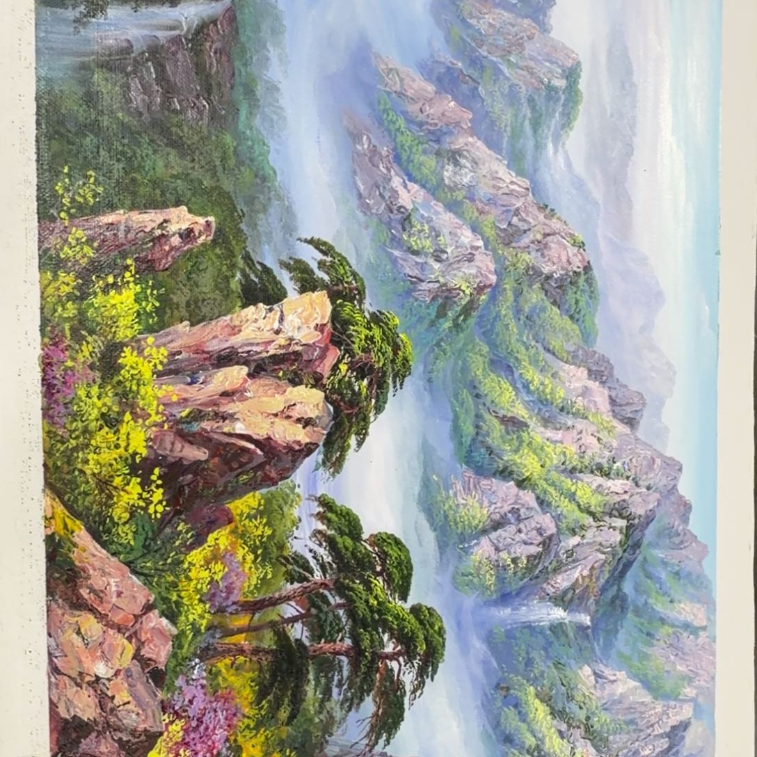 油画在哪呢我想问你