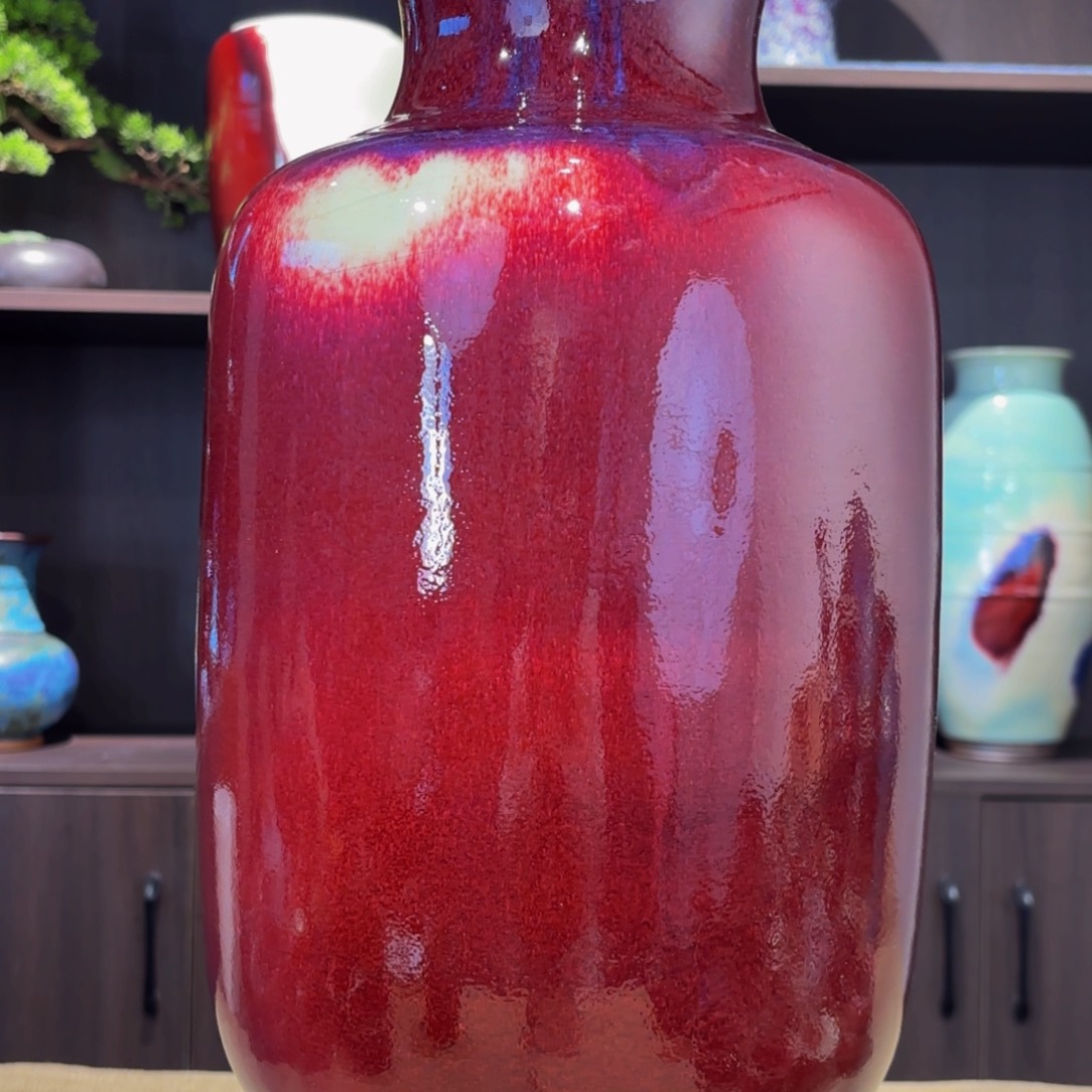 不***笑陶陶瓷工艺艺术富贵瓶