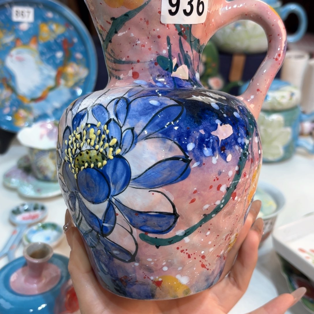 何***姐景德镇手绘高温釉下彩陶瓷茶具