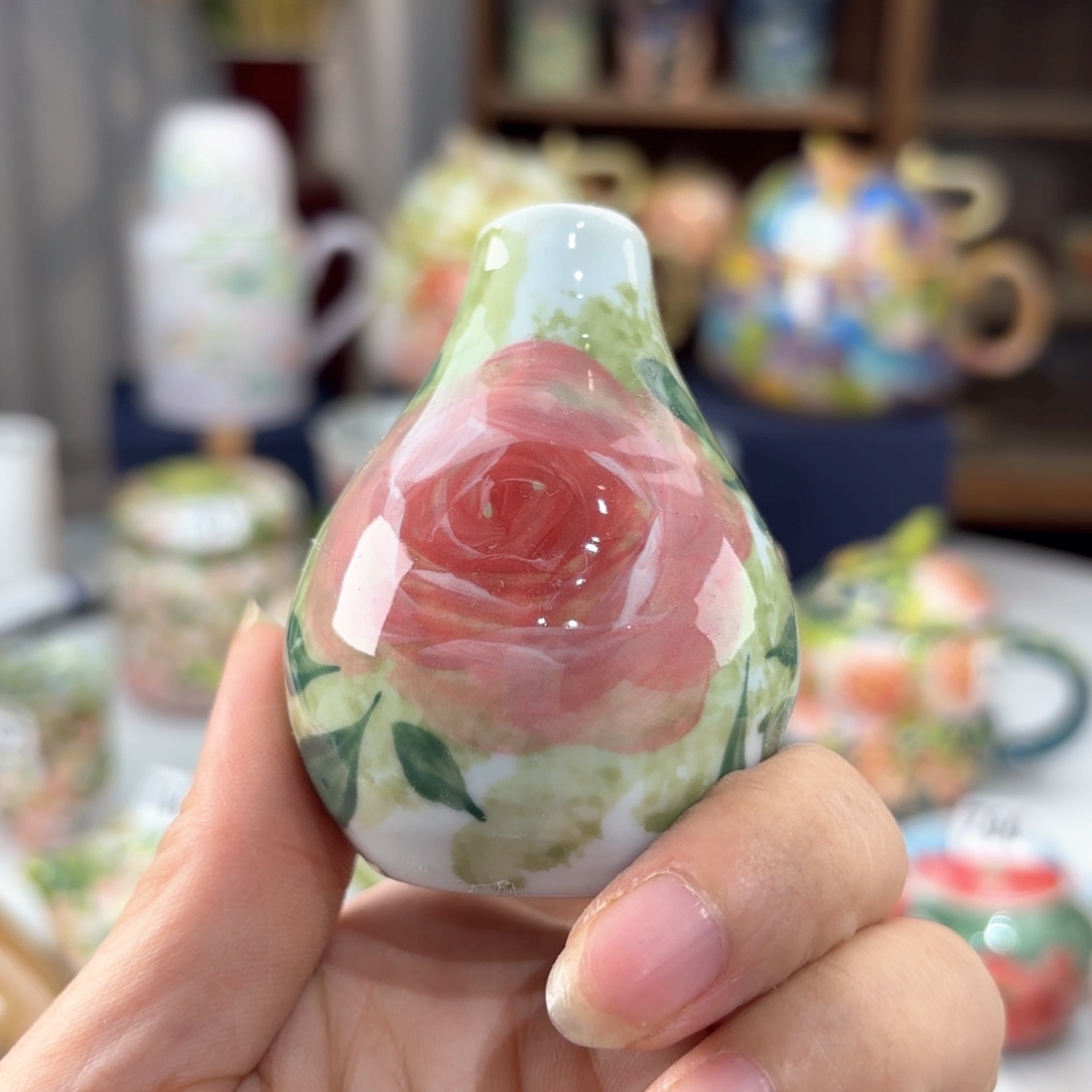 景德镇手绘高温釉下彩陶瓷茶具