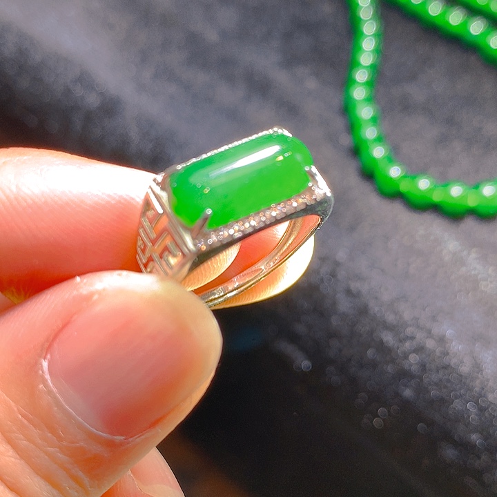 【闪购商品】翡翠颈饰银S925镶嵌翡翠