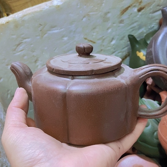 茶壶绿泥宜兴紫砂全手工制作工艺