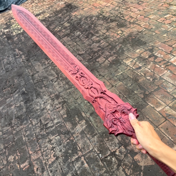 画江湖之不良人龙泉宝剑紫心苏木材质1米道具玩具