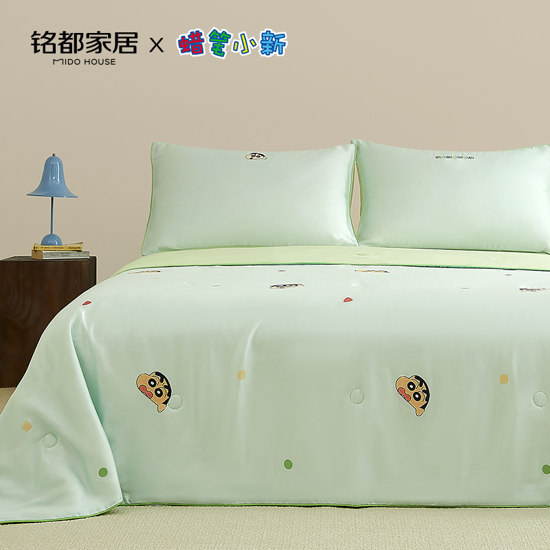 MIDOHOUSE铭都蜡笔小新联名夏被四件套兰精天丝薄被子-梦见小新