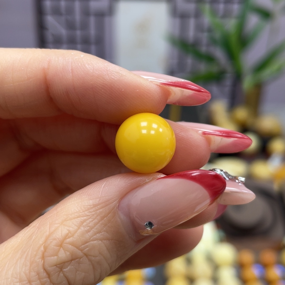 琥珀裸石未镶嵌11.5mm微瑕