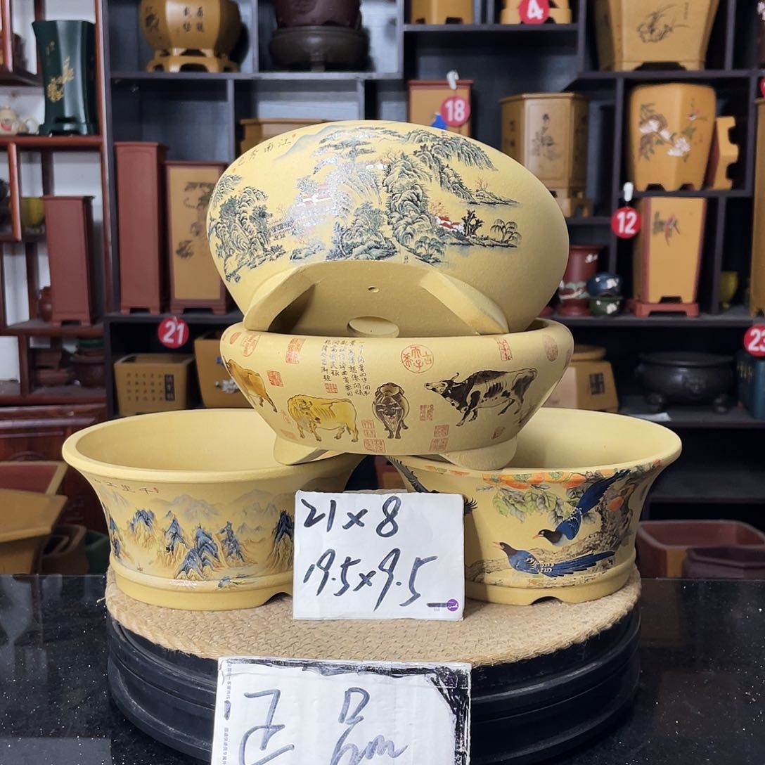紫砂花盆-婉秋紫砂