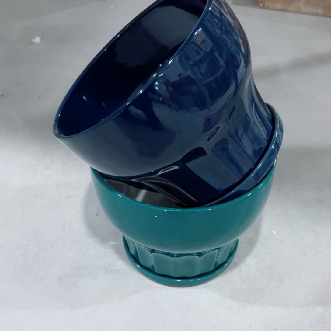 有孔，陶瓷花盆满10米包邮发货