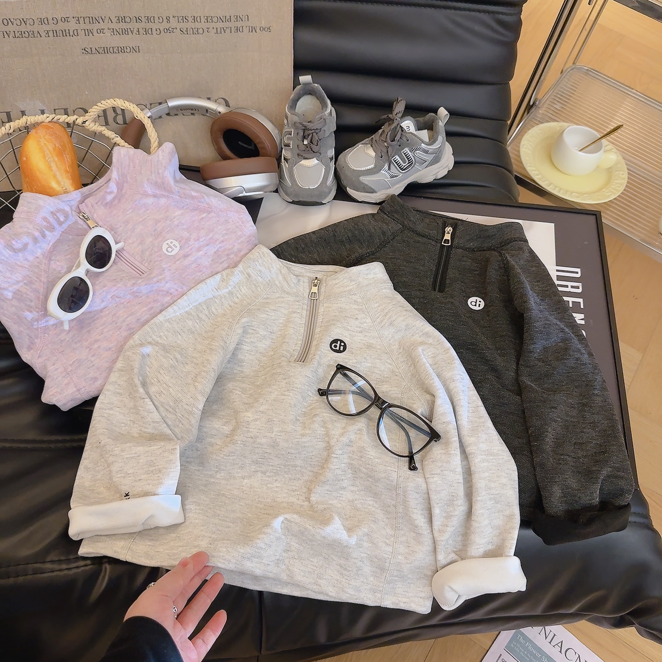 【糯糯衣】男女童半高领秋冬款长袖打底衫韩版上衣亲子款冬季