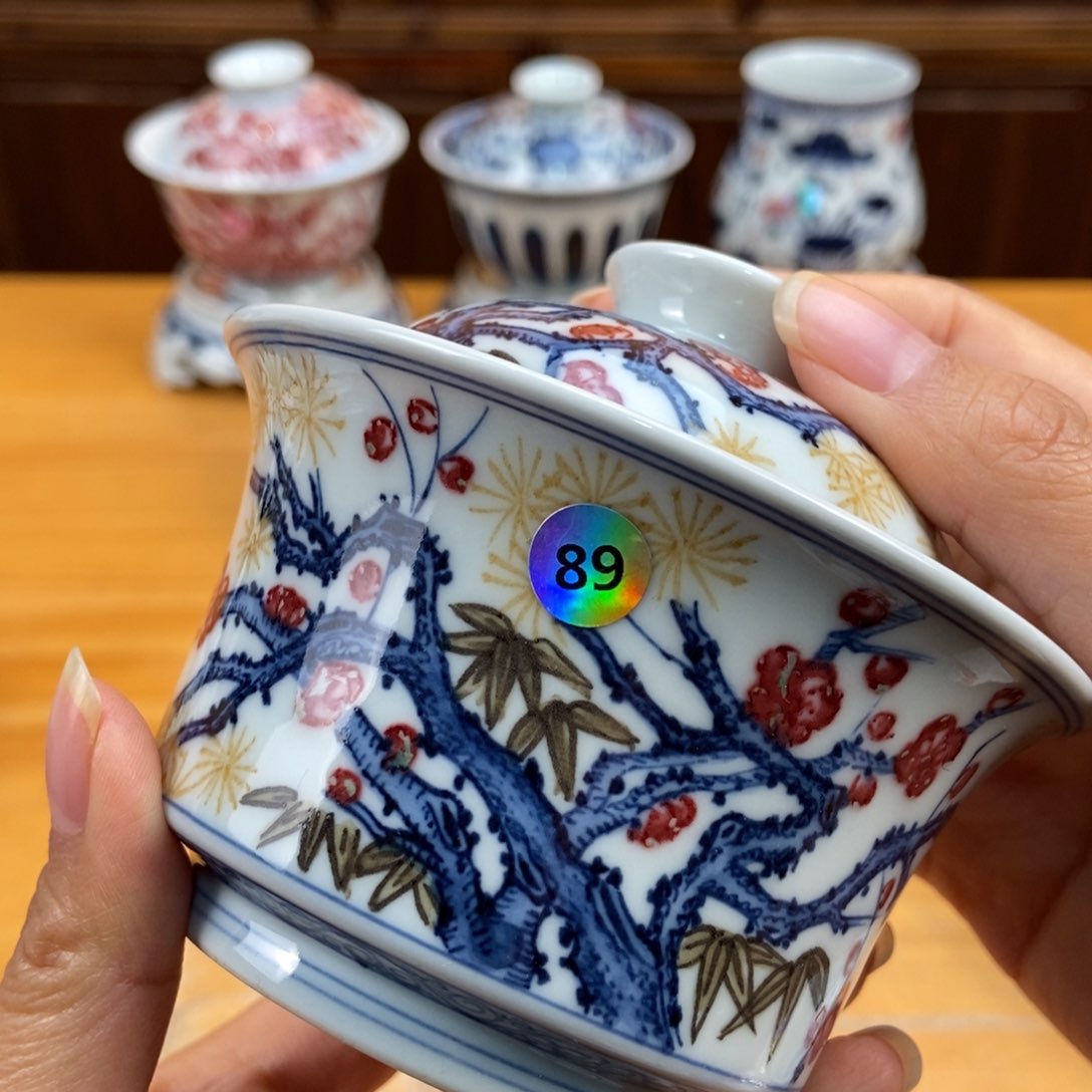 手绘现代茶具非古董