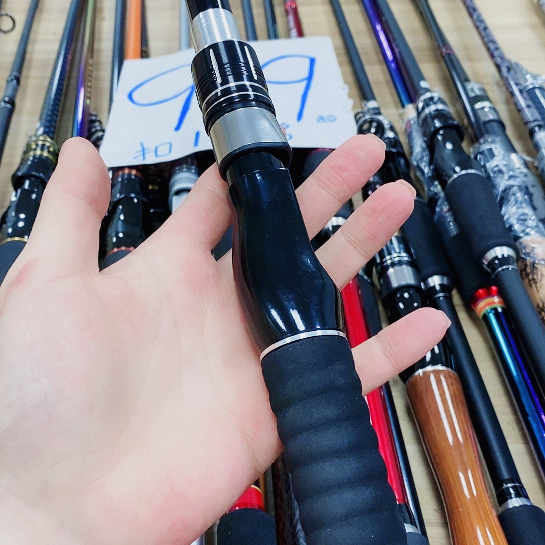 黑色伸缩直柄2.1米路亚竿