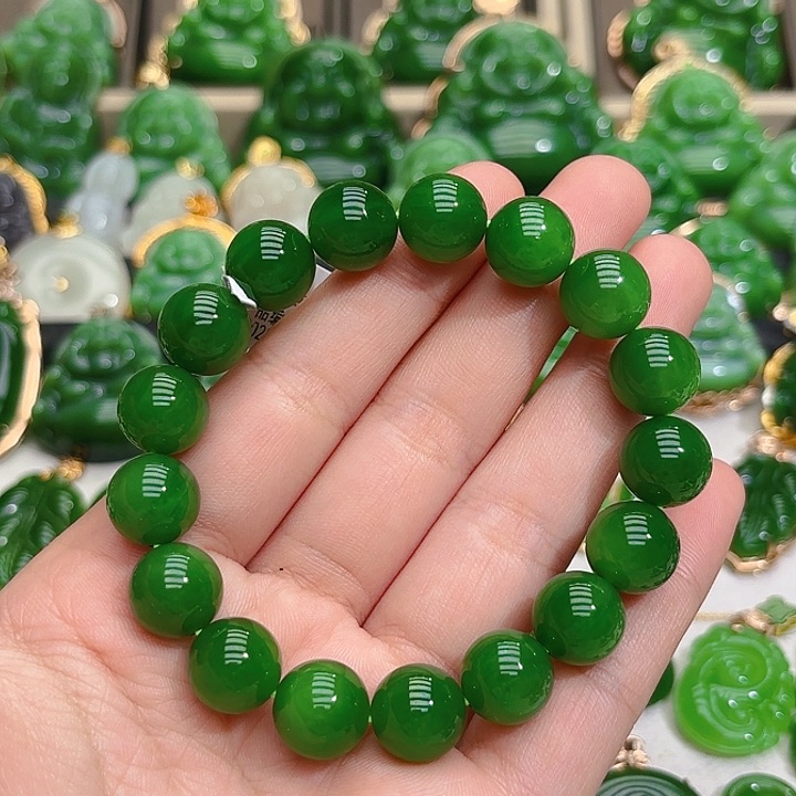 和田玉（碧玉）手串未镶嵌