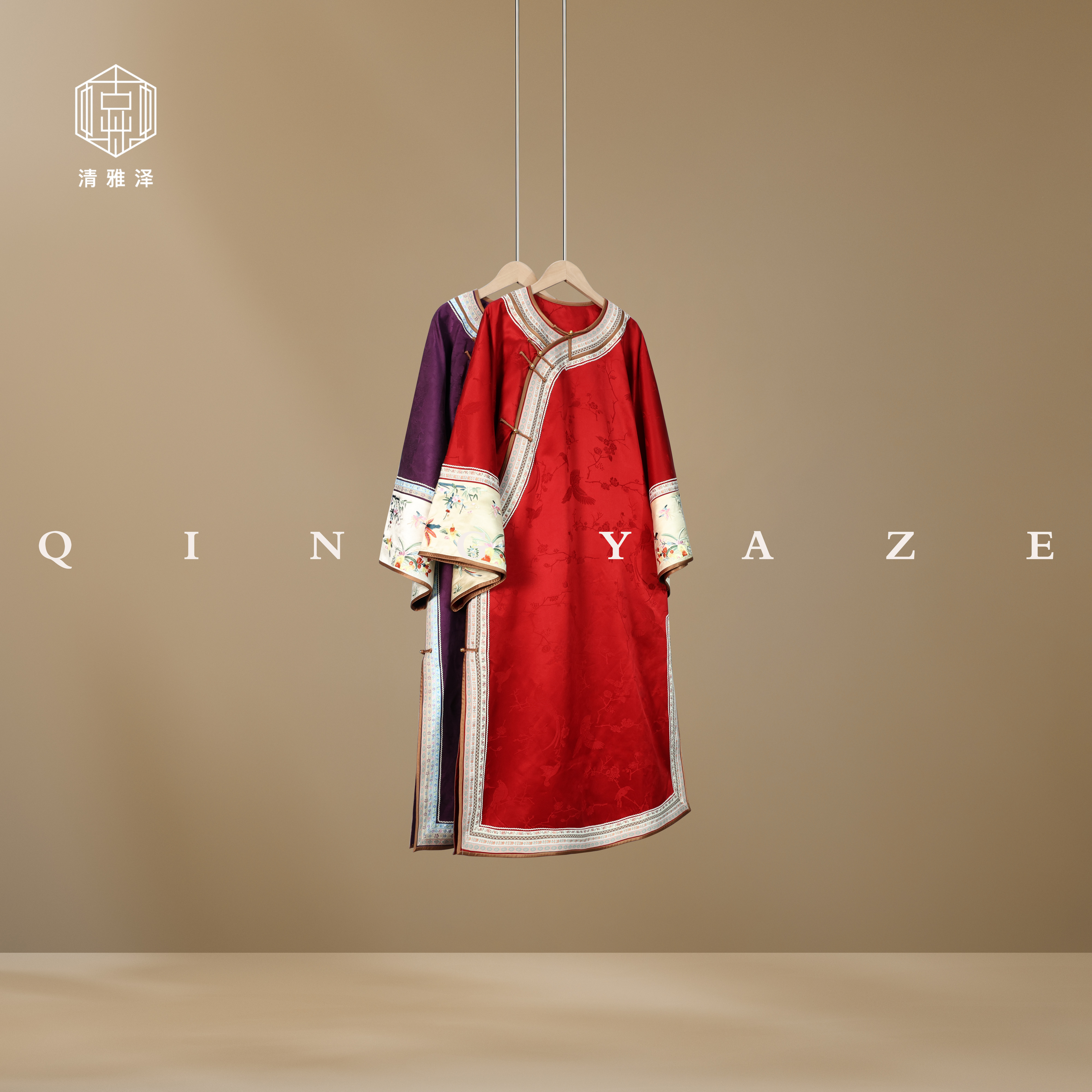 惊鸿！40姆米真丝香云纱古典长袍！GZ5375