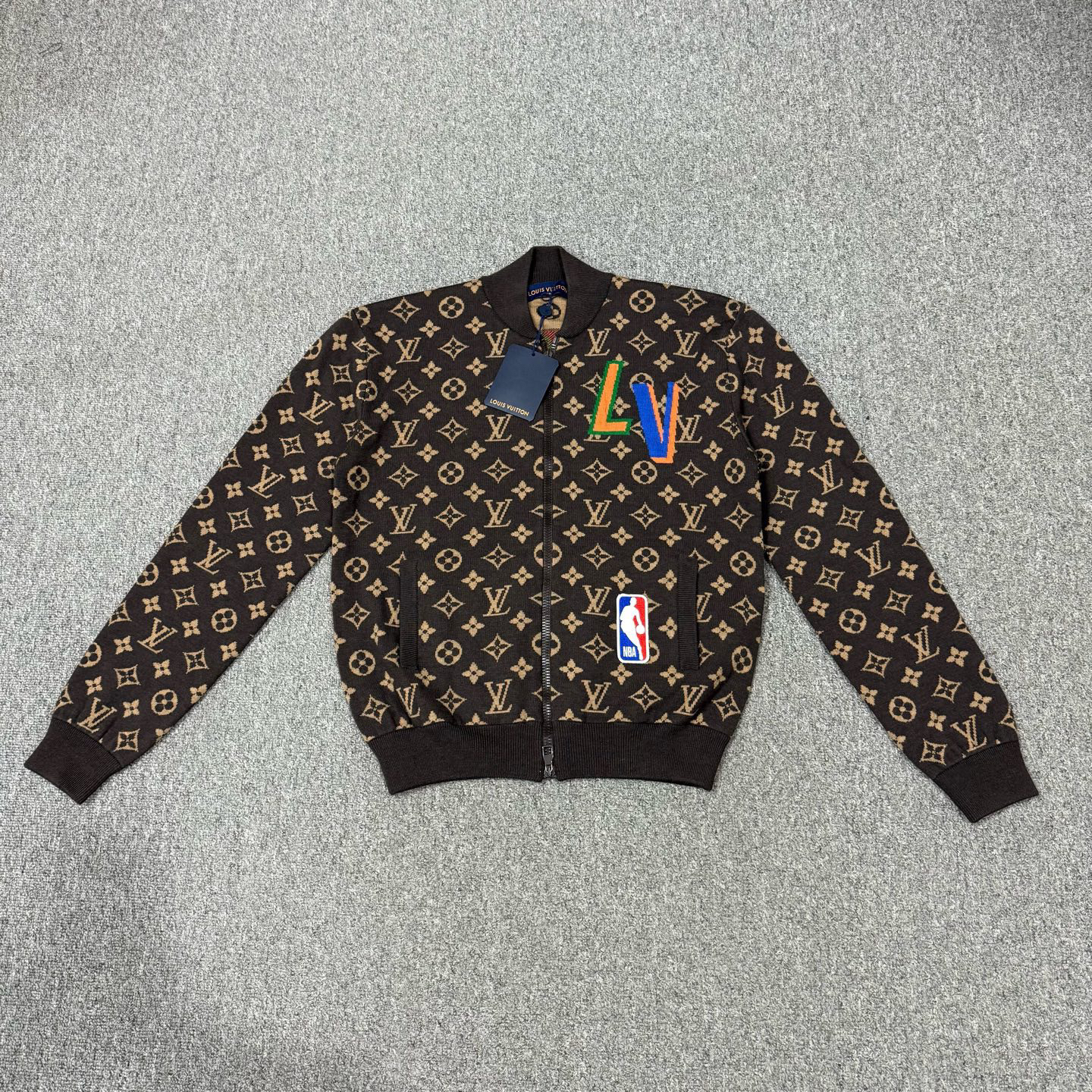 99新 LouisVuitton/路易威登 18936696 满印针织外套 未使用XS码