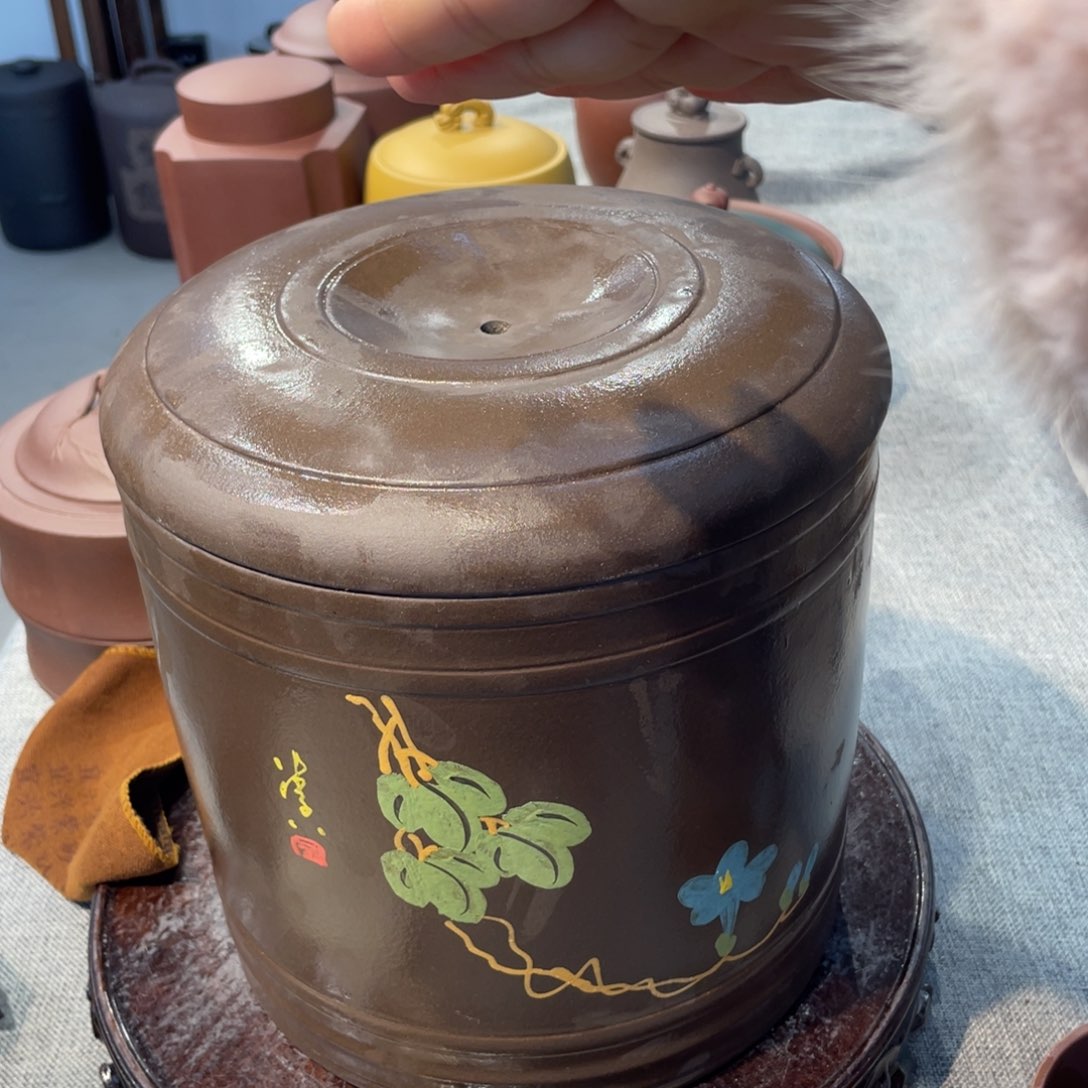 紫砂茶叶罐微瑕茶叶罐七饼