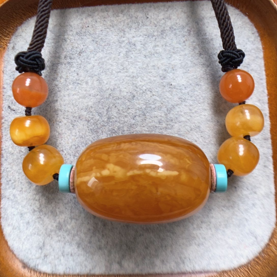 蜜蜡颈饰未镶嵌蜜蜡