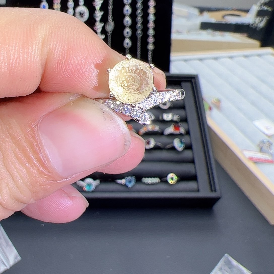 紫晶珠宝半成品银S925镶嵌